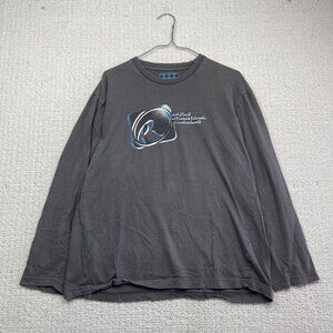 VTG Y2K Ripzone Graphic Shirt Mens Medium* Grey Skater Surf Long Sleeve Read